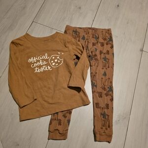 Official Cookie Tester Kids Pajamas - Brown